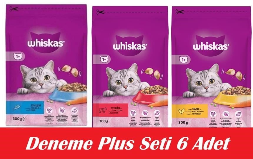 Whiskas İkili Lezzet Deneme Plus Seti 6 Adet