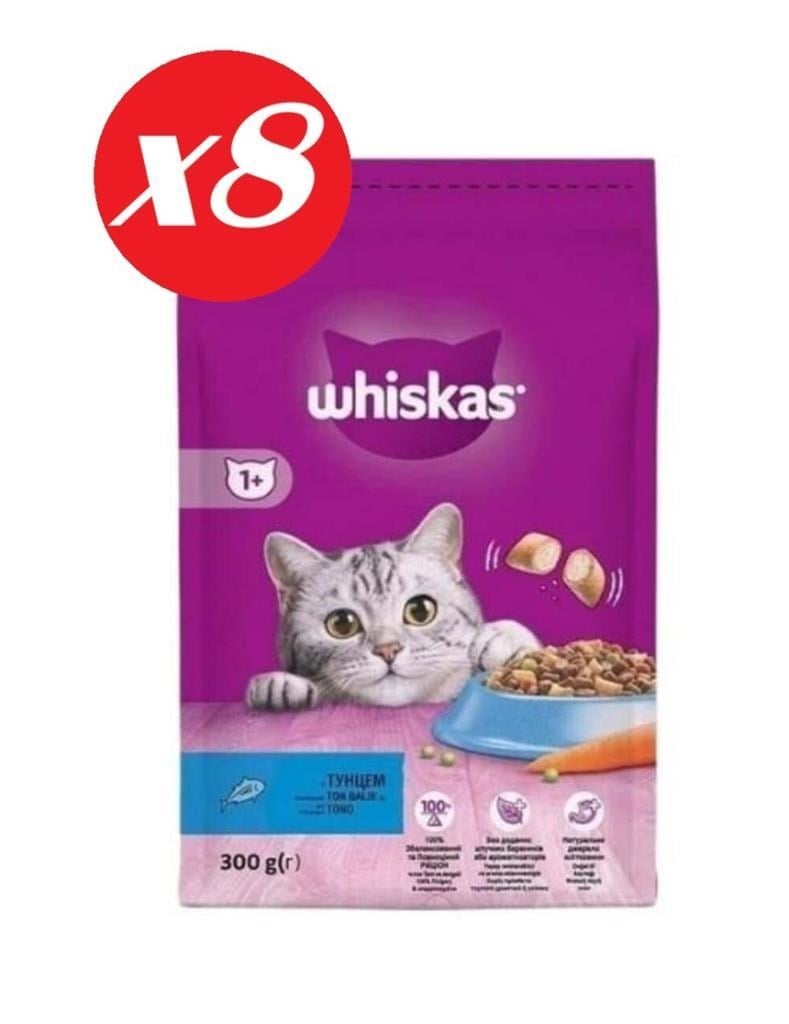 Whiskas Ton Balıklı ve Sebzeli Yetiş. Kedi M.300gr Set 8'li
