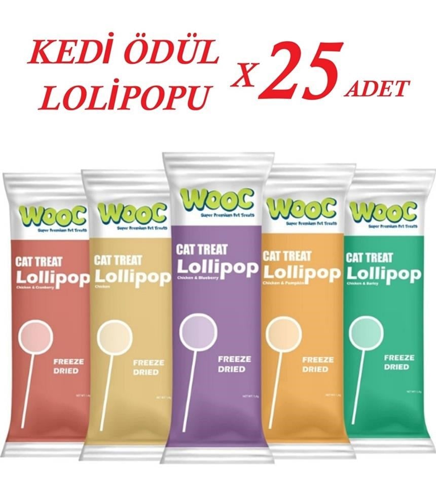 Wooc Lollipop  Kedi Ödül Maması 1,4 Gr*25 ADET