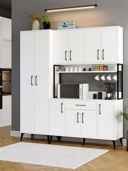 Aliceページ Kuzeylife Spezia Kahve Köşesi Çok Amaçlı Erzak Kiler Dolabı