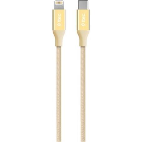 Ttec AlumiCable Type-C Lightning Hızlı Şarj Kablosu 150cm Altın 2DK41A