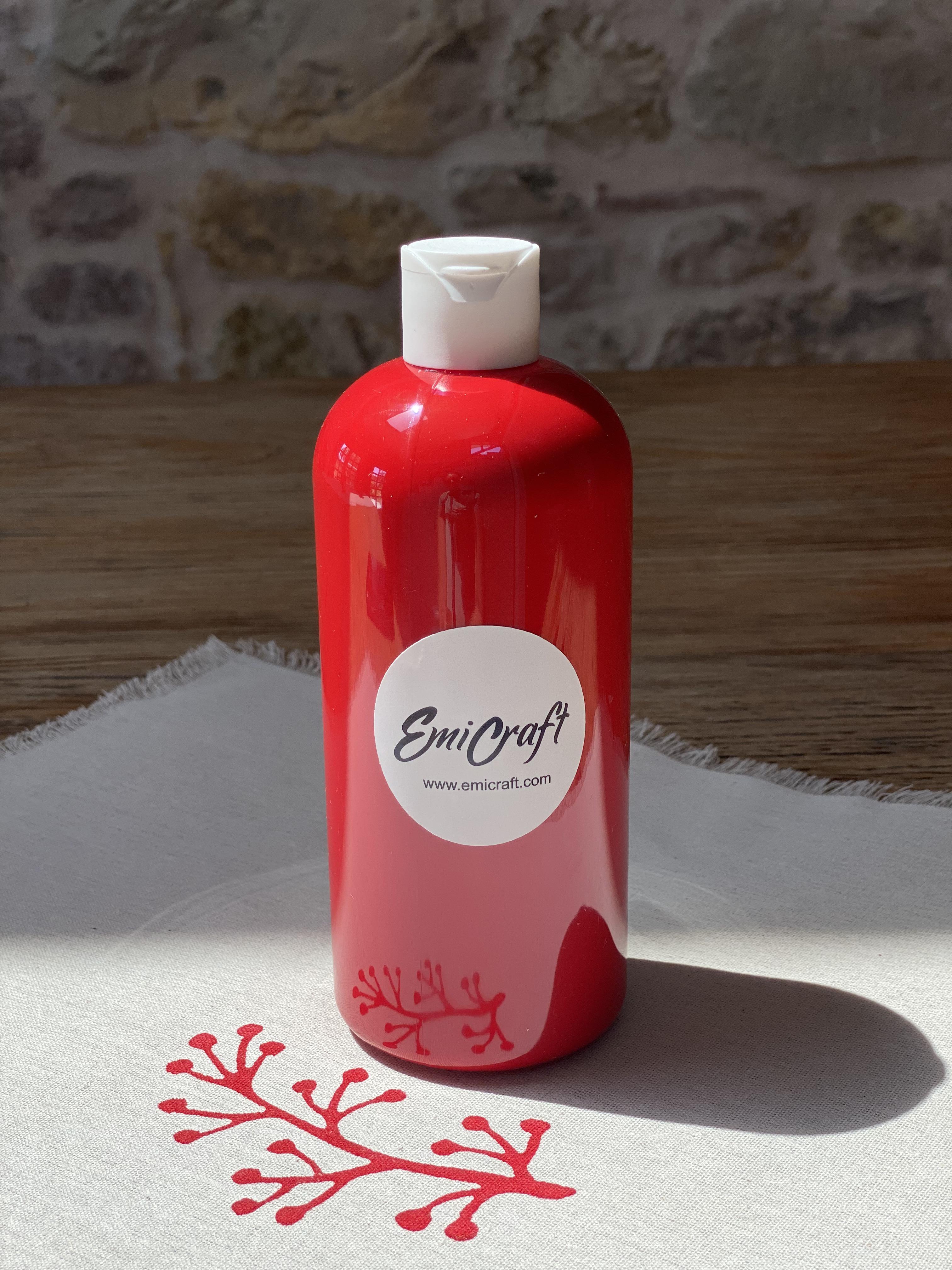 Kumaş Boyası Bolu Kırmızısı 450ml - EmicraftKumaş Boyası Bolu Kırmızısı 450mlKumaş Boyası