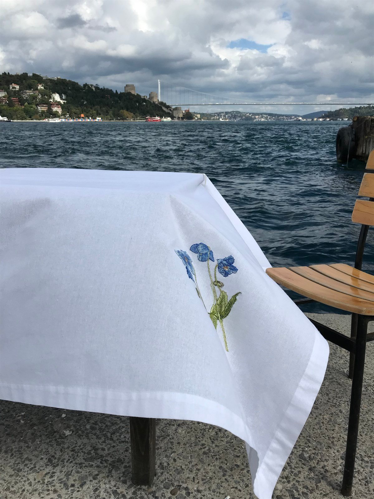 Masa Örtüsü, Kare, Beyaz