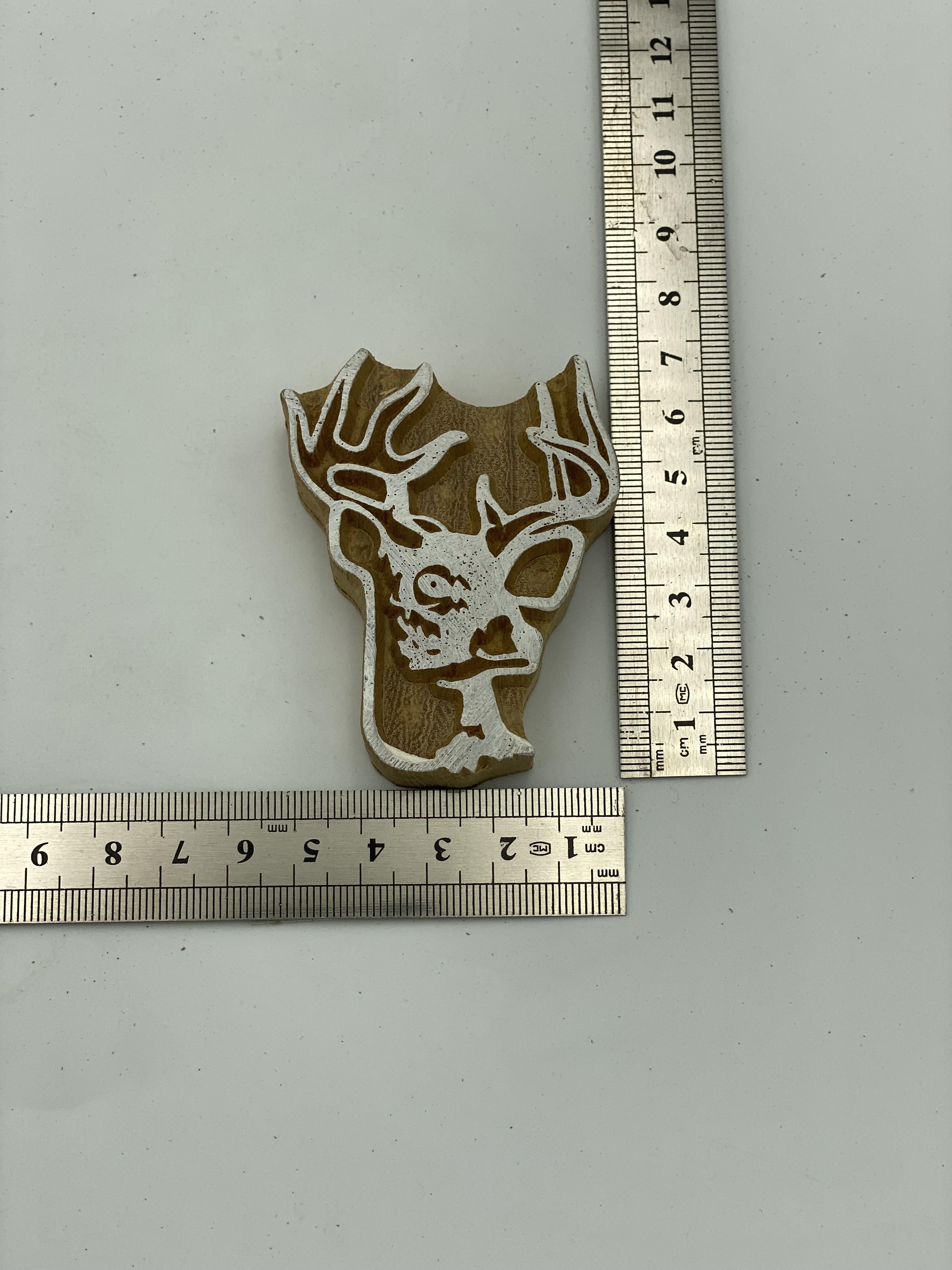 Mini Geyik Başı Tahta Baskı Kalıbı 264 - EmicraftMini Geyik Başı Tahta Baskı Kalıbı 264Mini Yılbaşı Modeller