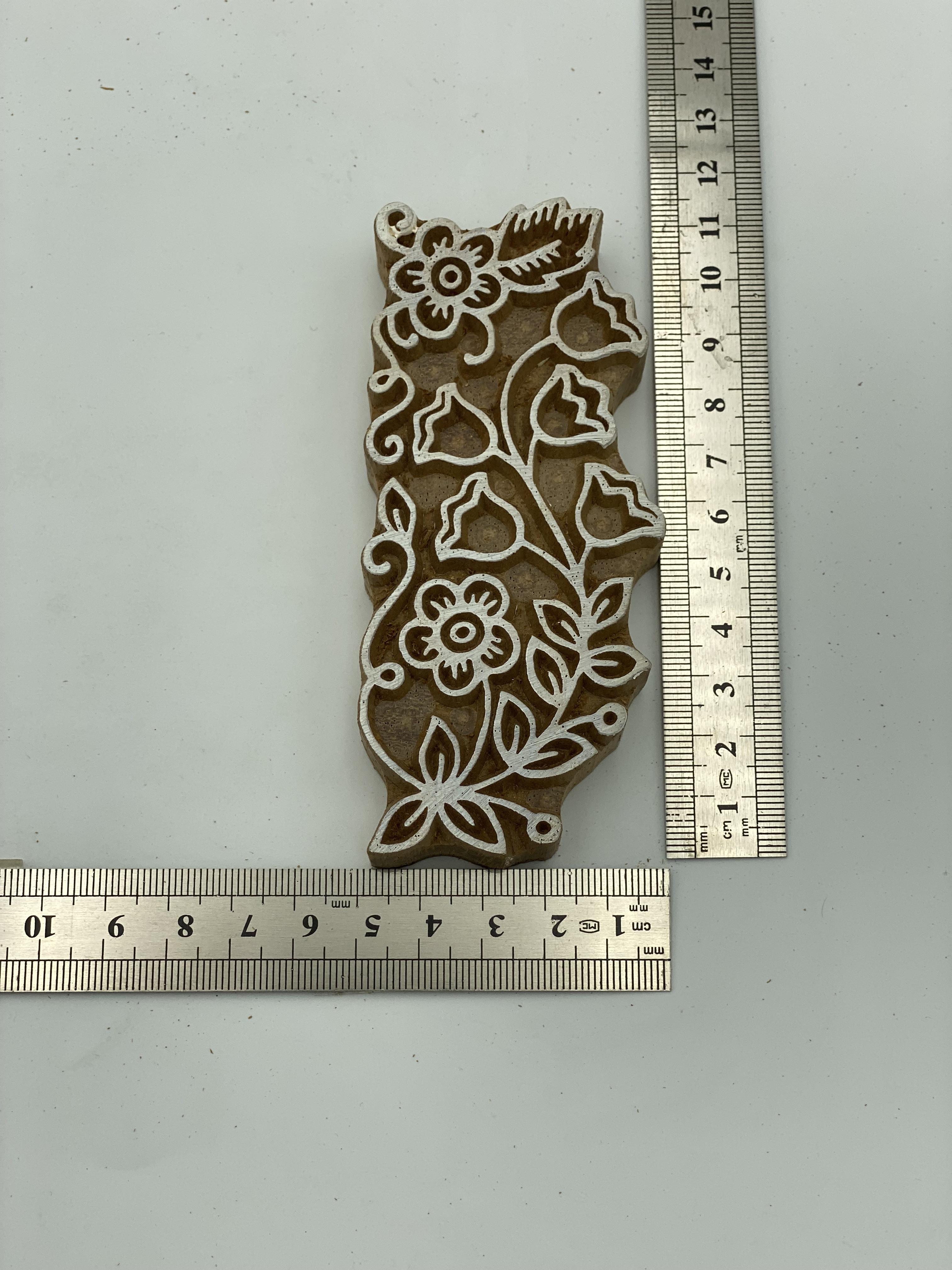 Mini Yazma Bordür Tahta Baskı Kalıbı 350 - EmicraftMini Yazma Bordür Tahta Baskı Kalıbı 350Mini Geleneksel Modeller