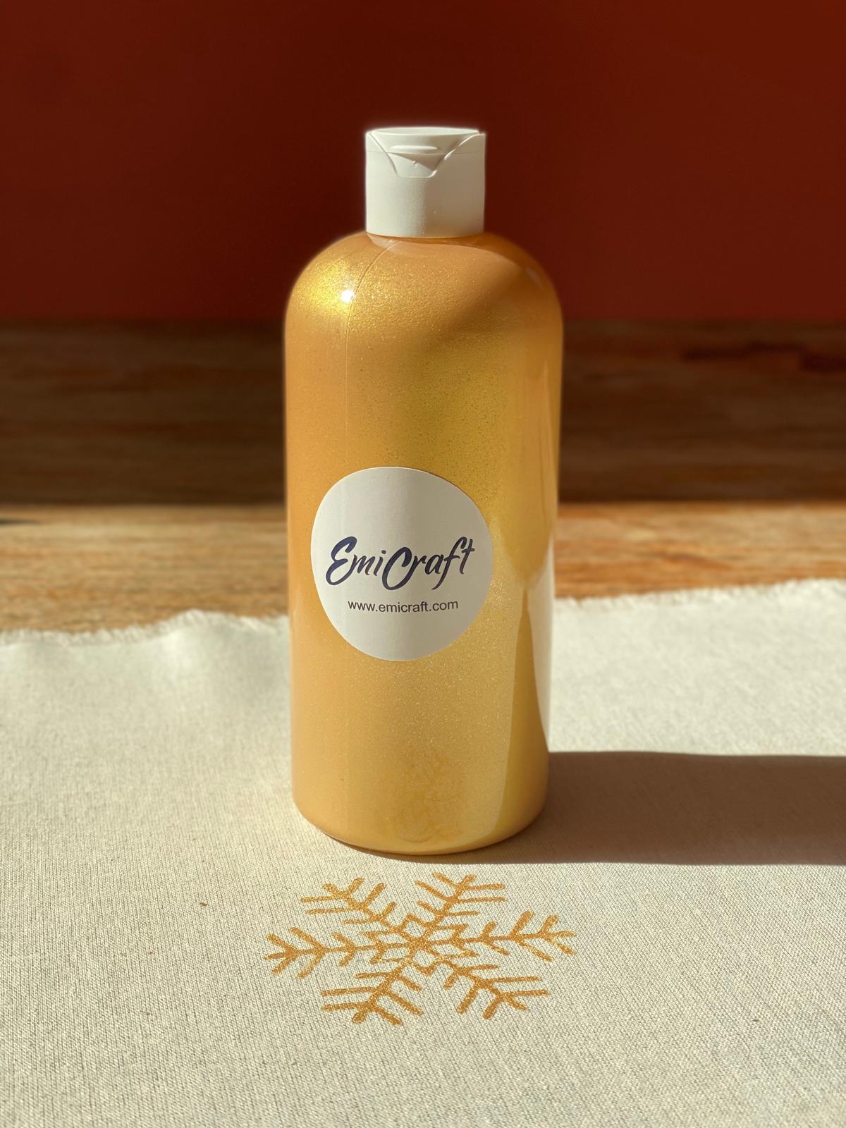 Kumaş Boyası Altın Simli 450ml - EmicraftKumaş Boyası Altın Simli 450mlKumaş Boyası