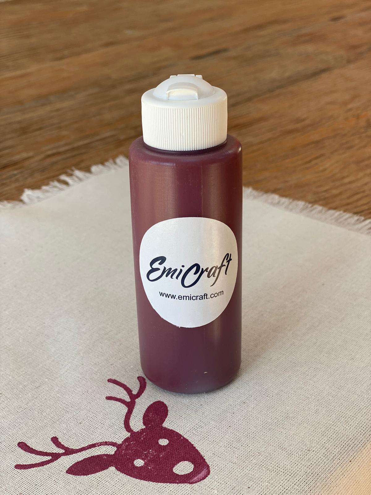 Kumaş Boyası Kapadokya Bordo 125ml - EmicraftKumaş Boyası Kapadokya Bordo 125mlKumaş Boyası