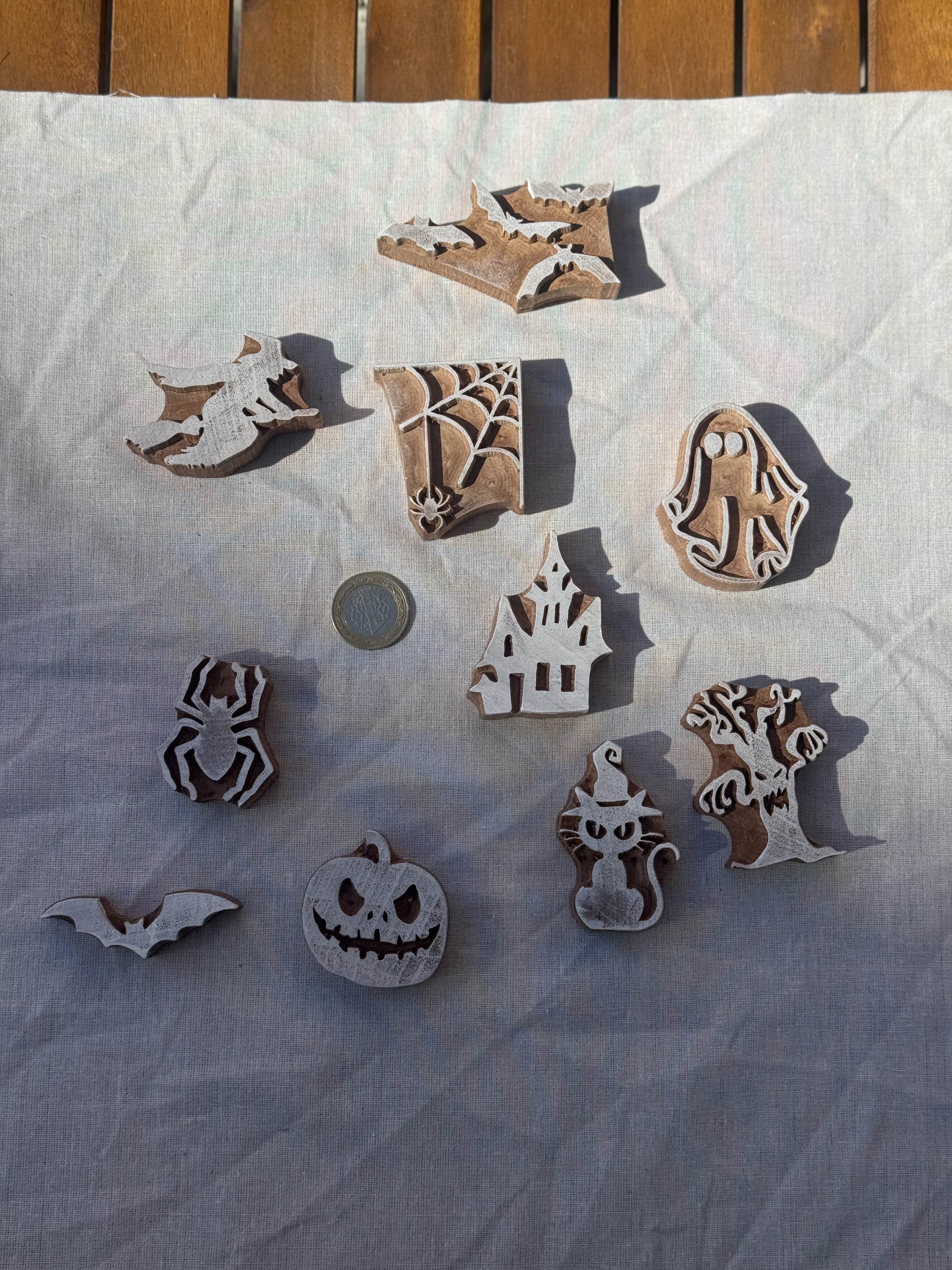Mini Hallowen Set Tahta Baskı Kalıbı 1436 - EmicraftMini Hallowen Set Tahta Baskı Kalıbı 1436Mini Genel Modeller