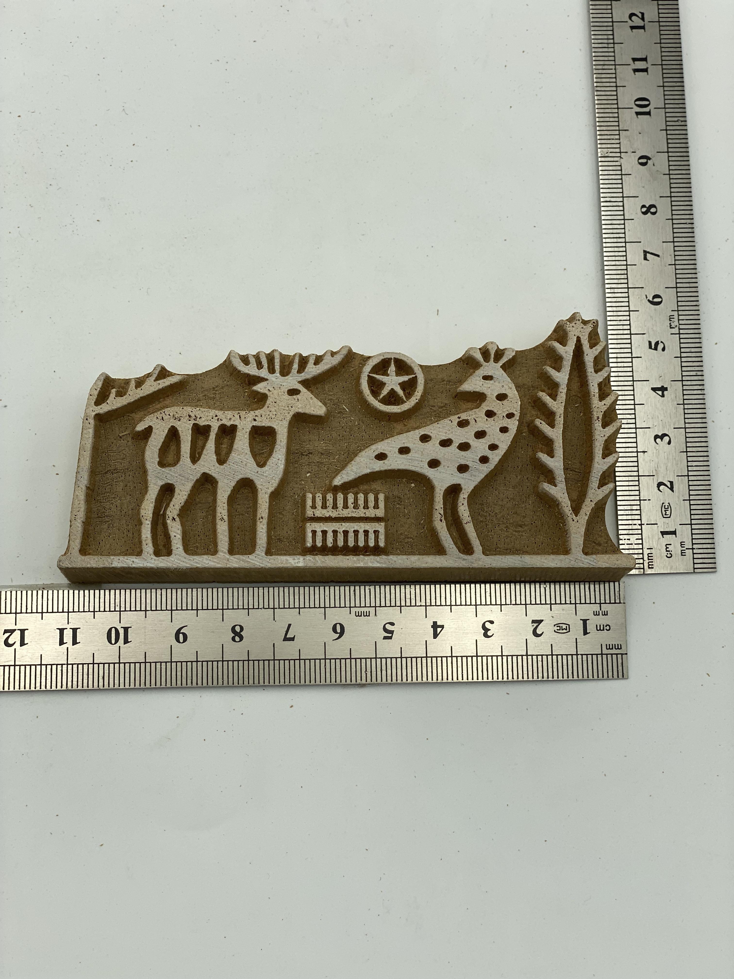 Mini Hitit Geyik Kuş Tahta Baskı Kalıbı 21 - EmicraftMini Hitit Geyik Kuş Kalıbı Tahta Baskı Kalıbı 21Mini Hitit Modeller