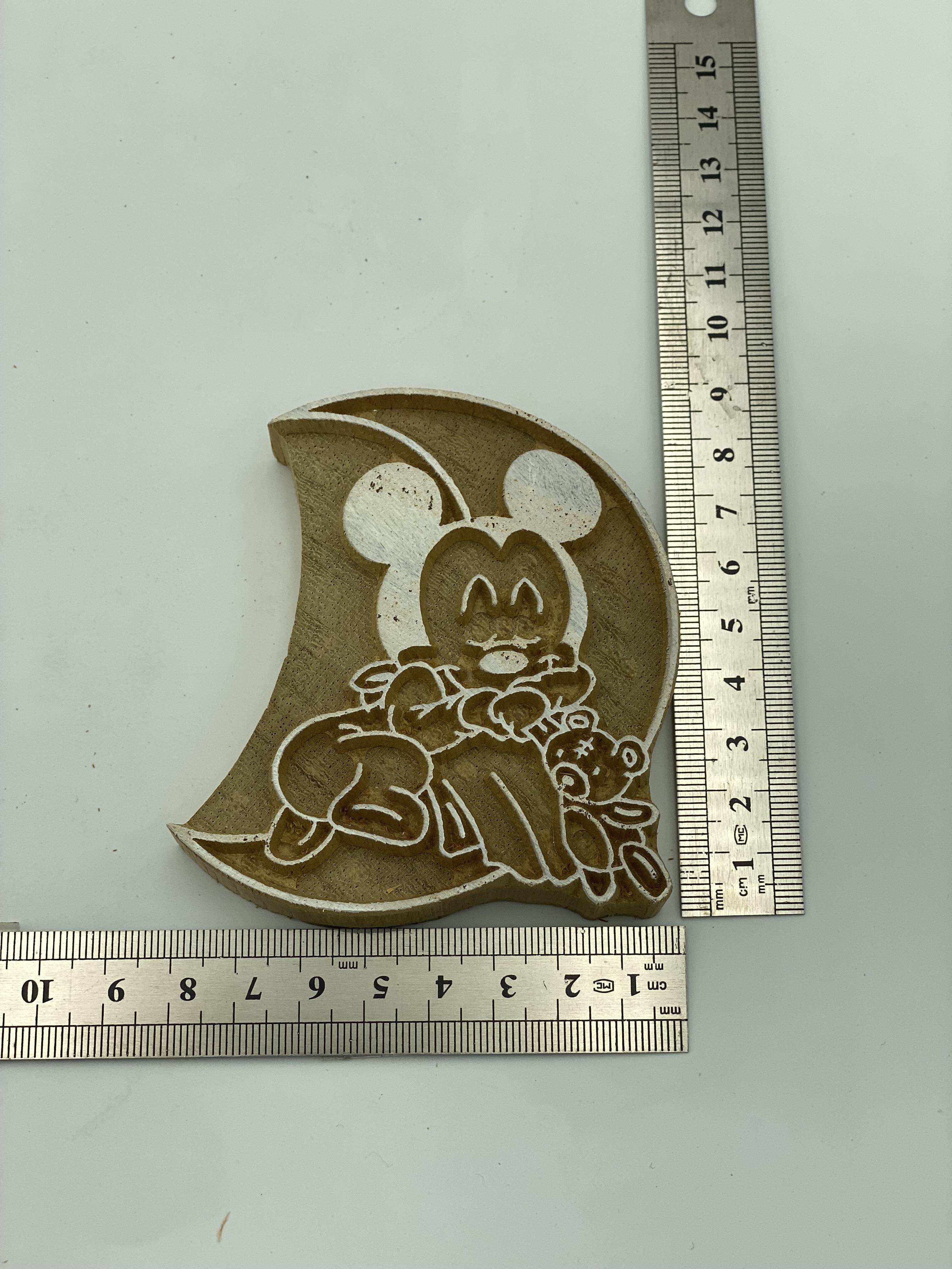 Mini Mickey Moon Tahta Baskı Kalıbı 879 - EmicraftMini Mickey Moon Tahta Baskı Kalıbı 879Mini Çocuk Modeller 
