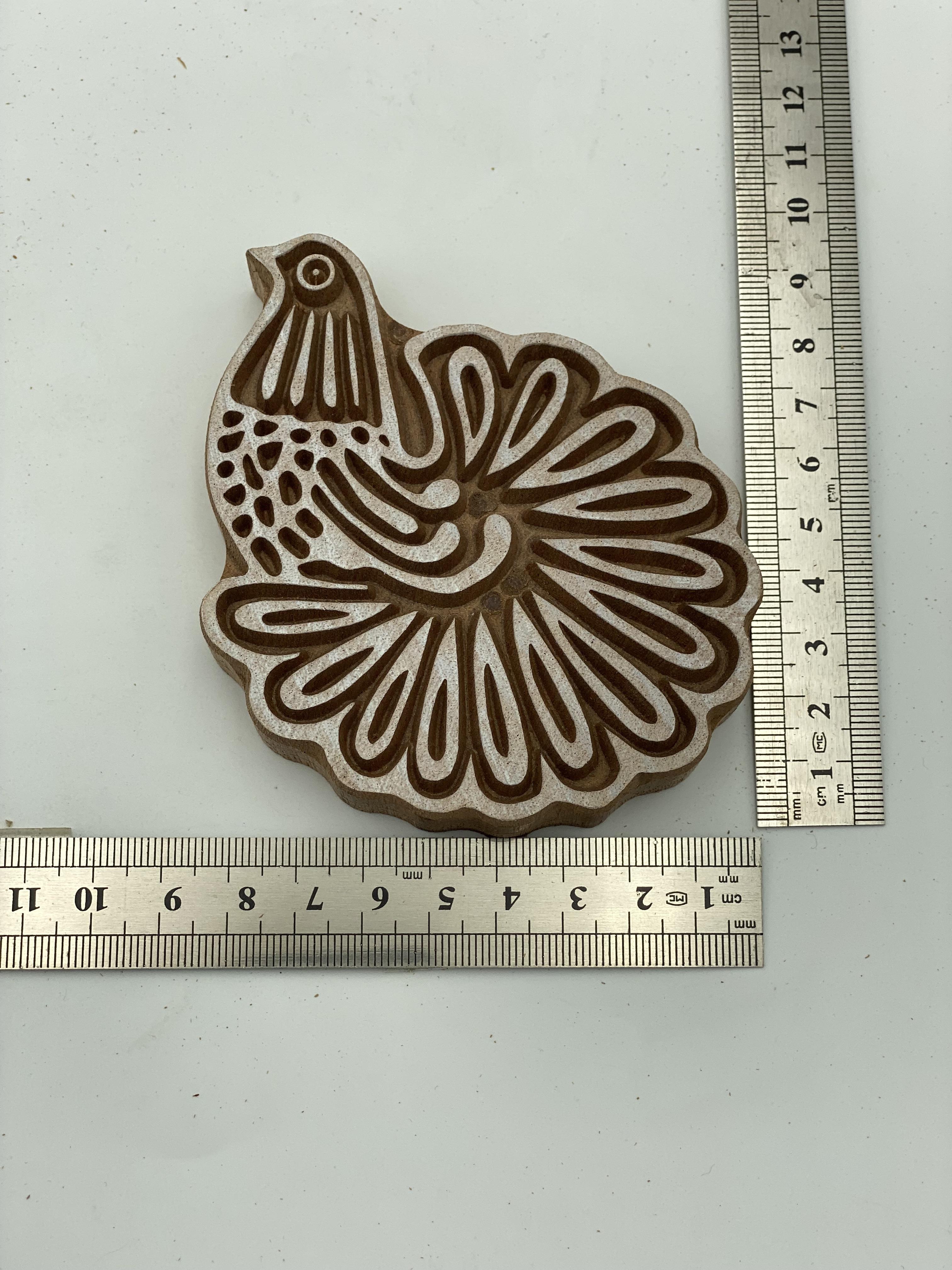 Mini Tavuskuşu Tahta Baskı Kalıbı 118 - EmicraftMini Tavuskuşu Tahta Baskı Kalıbı 118Mini Geleneksel Modeller