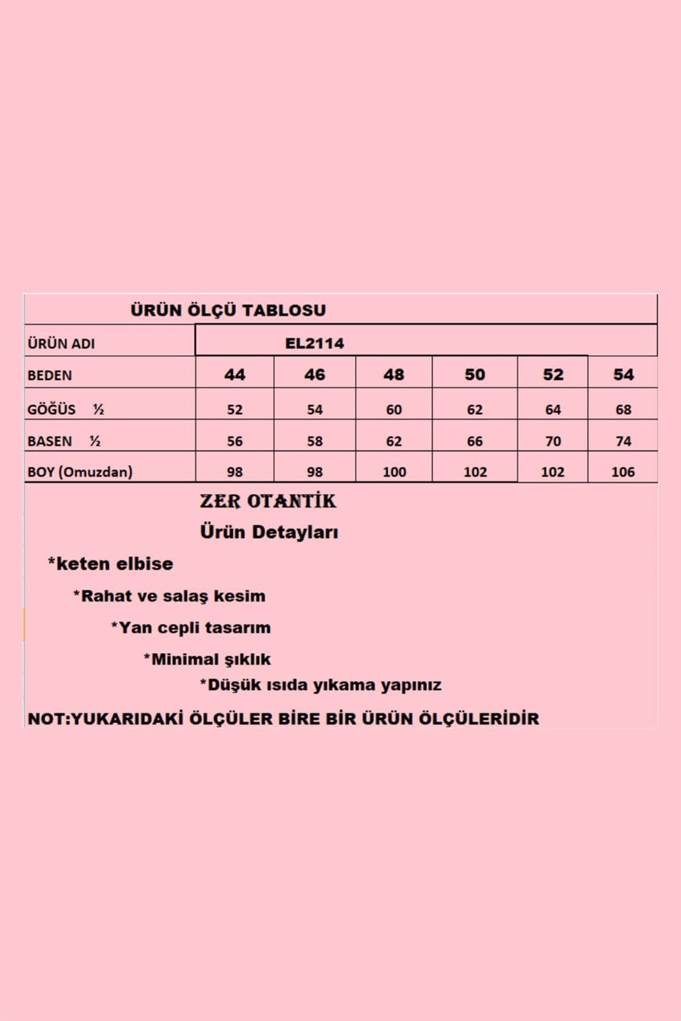 Büyük Beden Keten Ayrobin Elbise Mavi