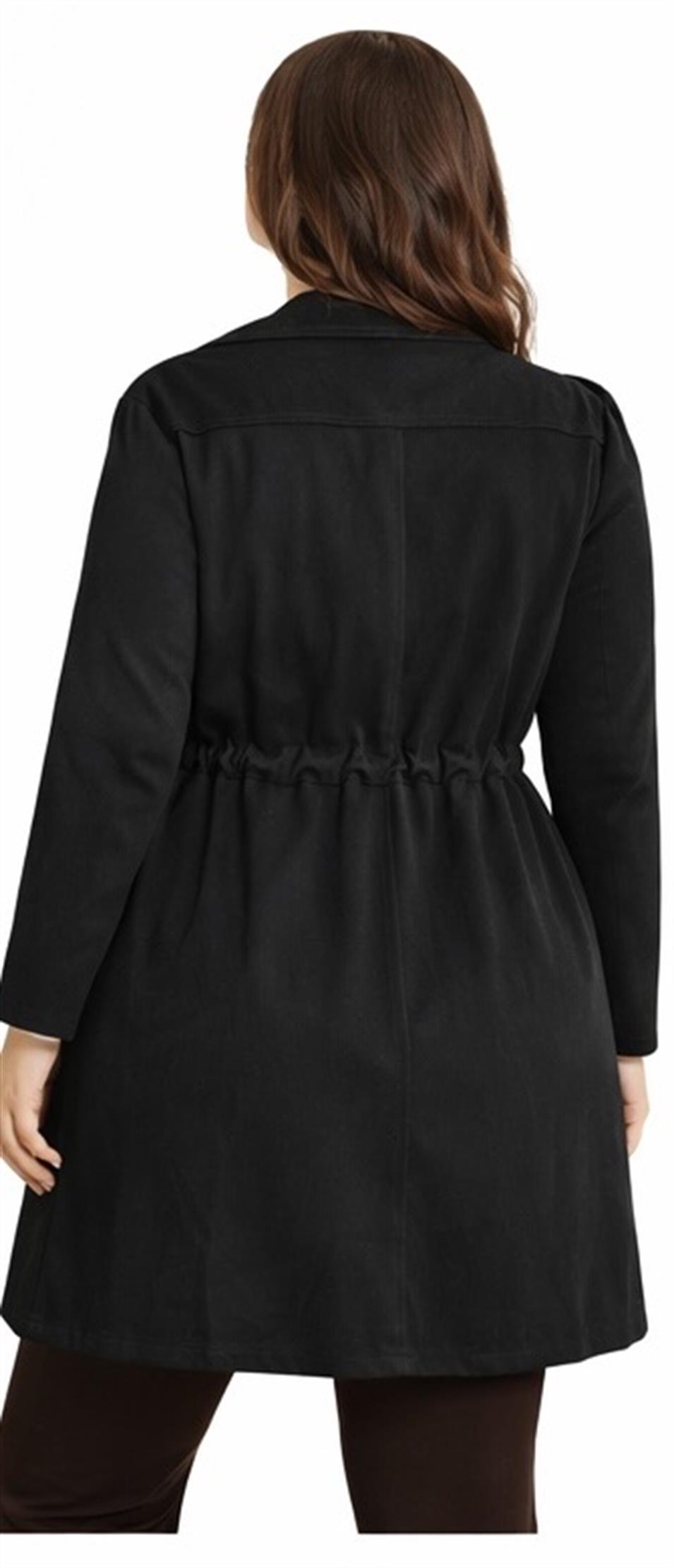 Modern Kesim Astarsız Süet Kaban Siyah