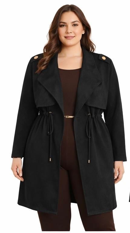 Modern Kesim Astarsız Süet Kaban Siyah