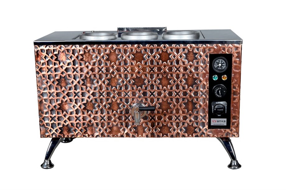 Anka 3 Demlikli Antik Pro Kompakt Elektrikli Çay Kazanı APE3