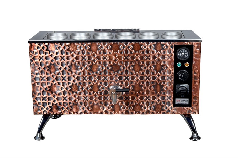 Anka 6 Demlikli Antik Pro Kompakt Elektrikli Çay Kazanı APE6