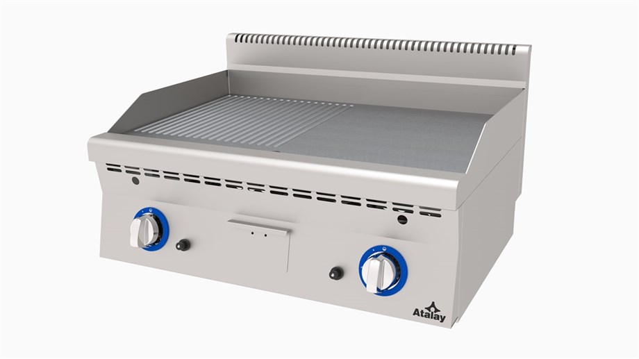 Atalay Elektrikli Pleyt Izgara Yarı Oluklu Yarı Düz Yüzey 100x60x30 Cm E AEI-1060-ND