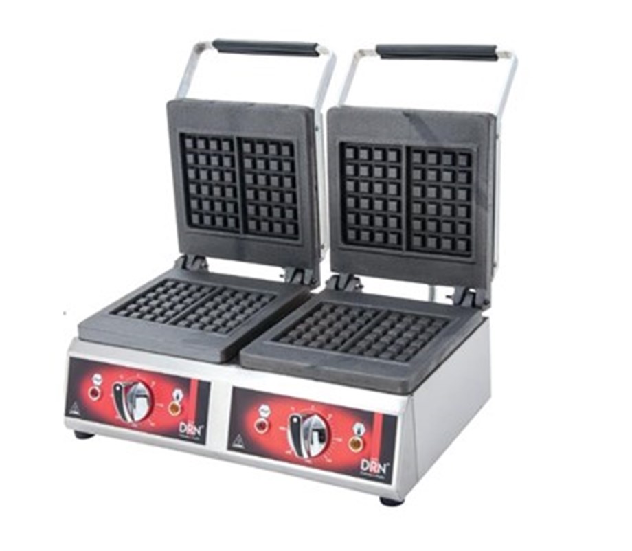 DRN Elektrikli Waffle Makinesi İkili Kare DRNWK-2 