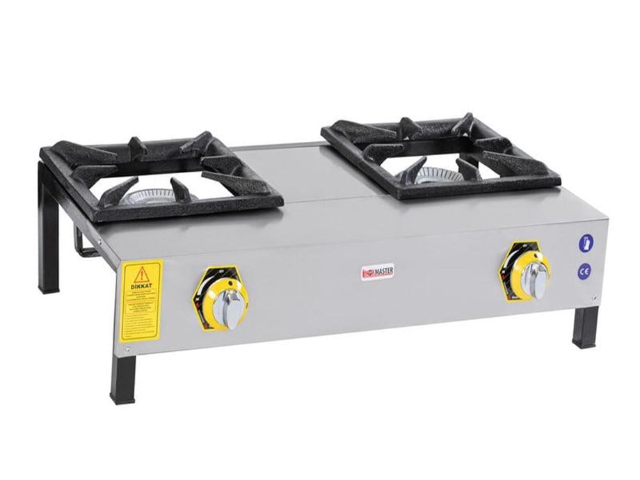 İnox Master 2'Li Lokanta Ocağı Kısa Ayak Gazlı / Lpg İMR-LKK-2