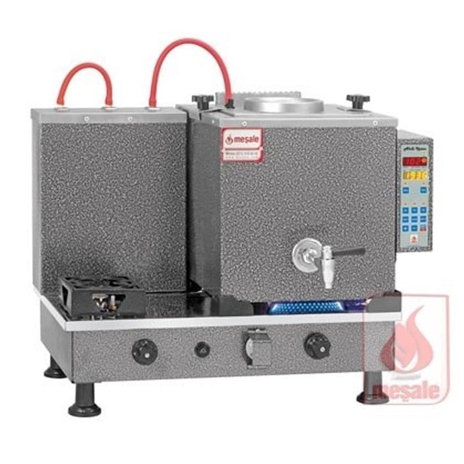 Meşale 2 Demlikli Chromat Akıllı Full Otomatik Elektrik-Ng-Lpg Çay Kazanı CHAFO2