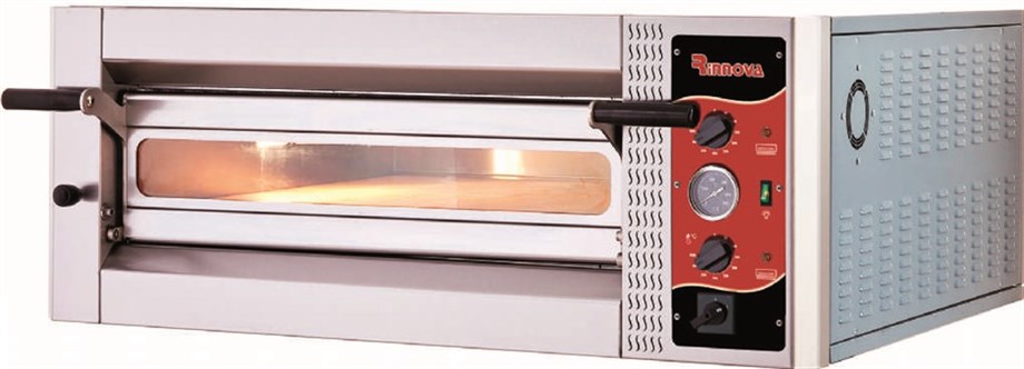 Rinnova Elektrikli Pizza Fırını 4x30cm Pizza Kapasiteli Manuel E4301A 