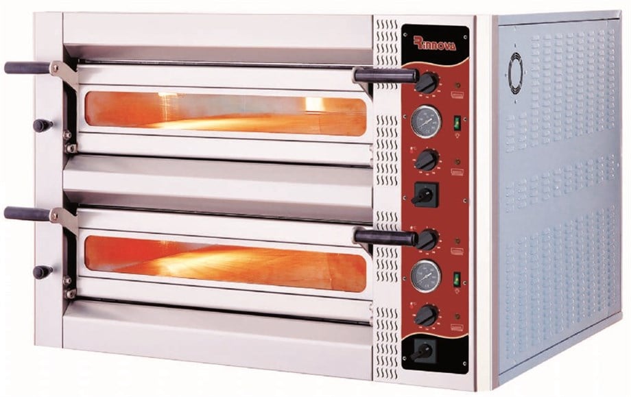 Rinovva Elektrikli Pizza Fırını 8x30 cm Pizza Kapasiteli Manuel E4302A