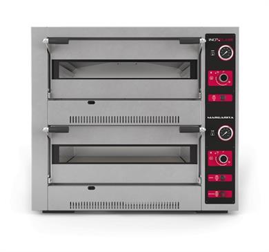 İnoxclass Çift Katlı Pizza Fırını Gazlı 30 cm x 8 Pizza Kapasiteli Margarita M502EG