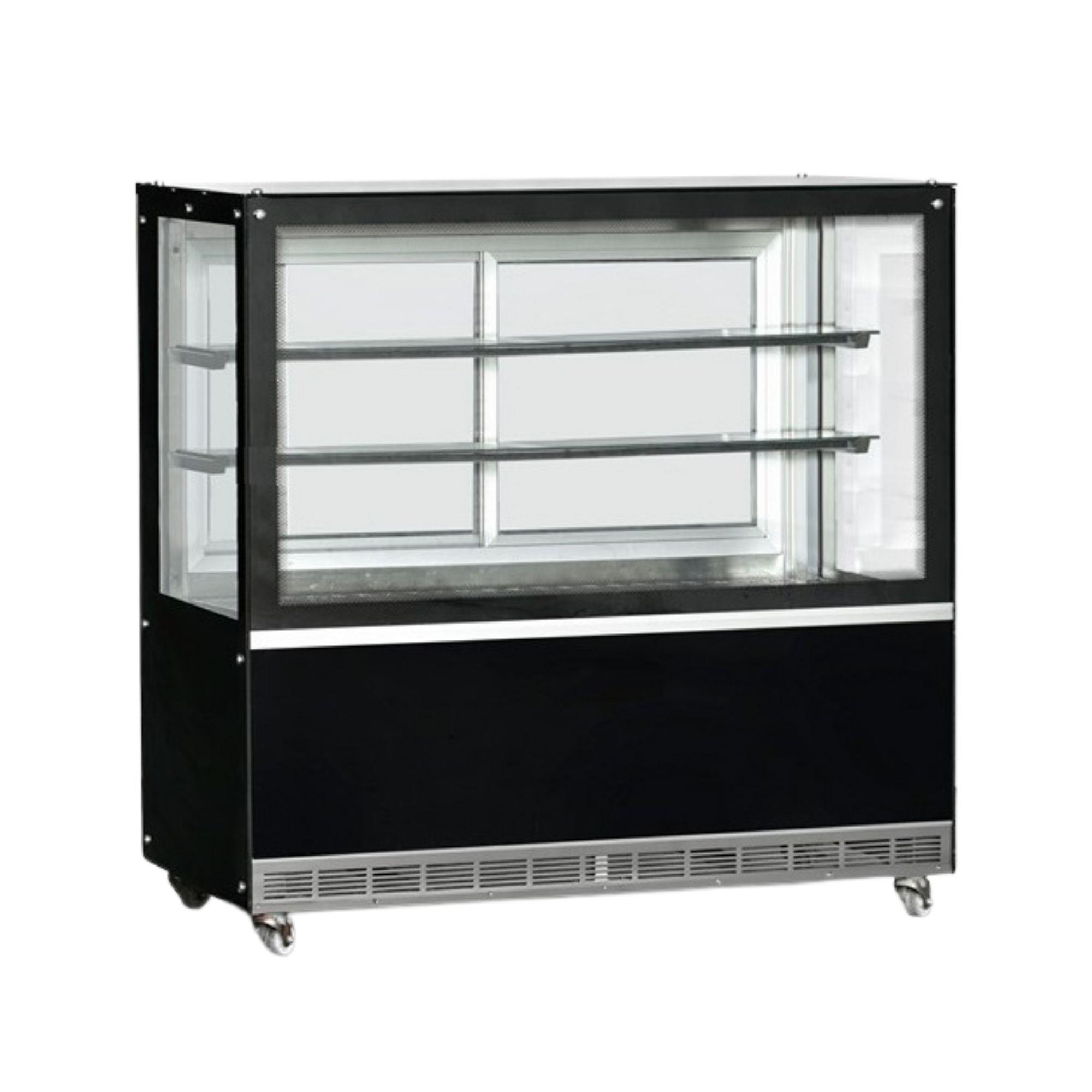 Dampak Isıtmalı Düz Camlı Teşhir Dolabı 100x70x130cm 22P0F0D-SC