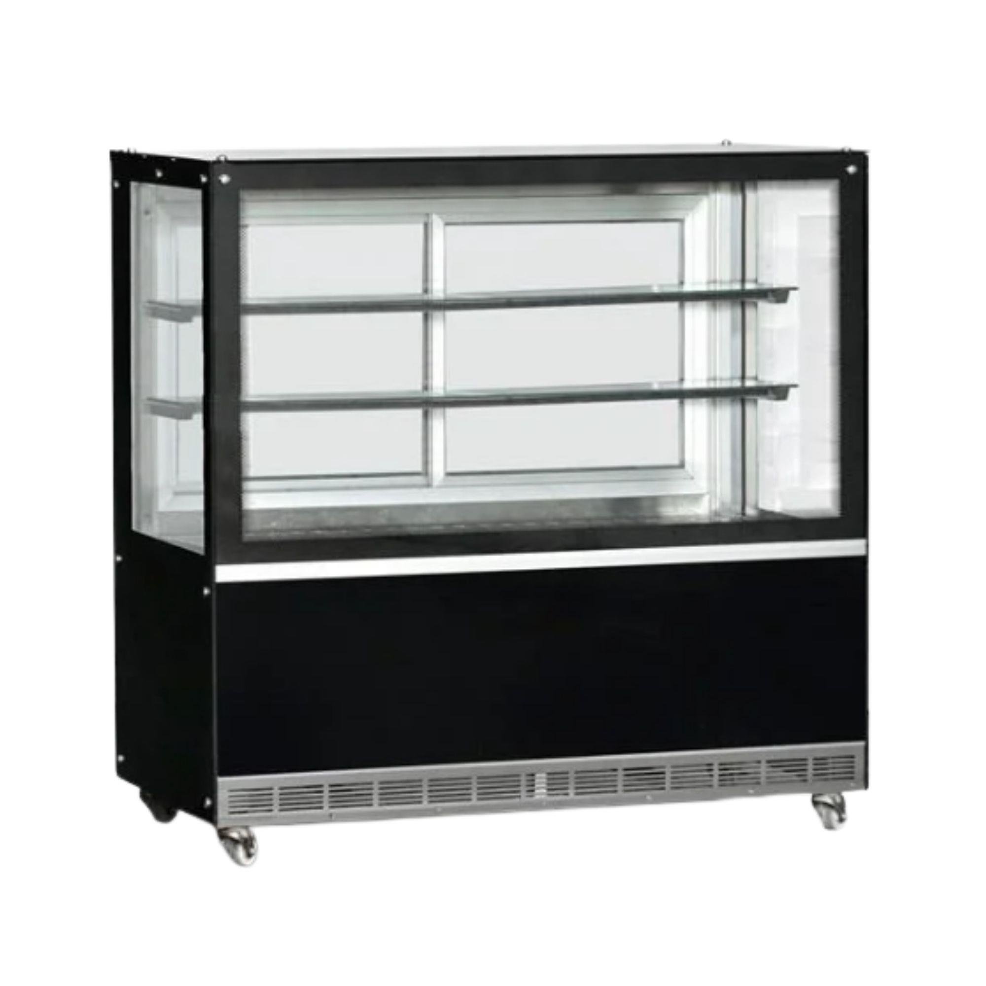 Dampak Isıtmalı Düz Camlı Teşhir Dolabı 160x70x130cm 22P0F6D-SC