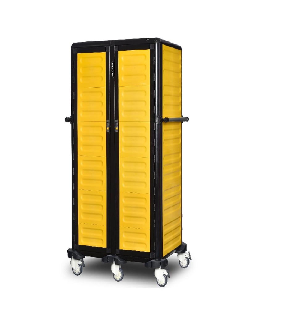 Gastrolley 30 Raflı İkili Tepsi Taşıma Arabası Kapılı 101x71x174 Cm