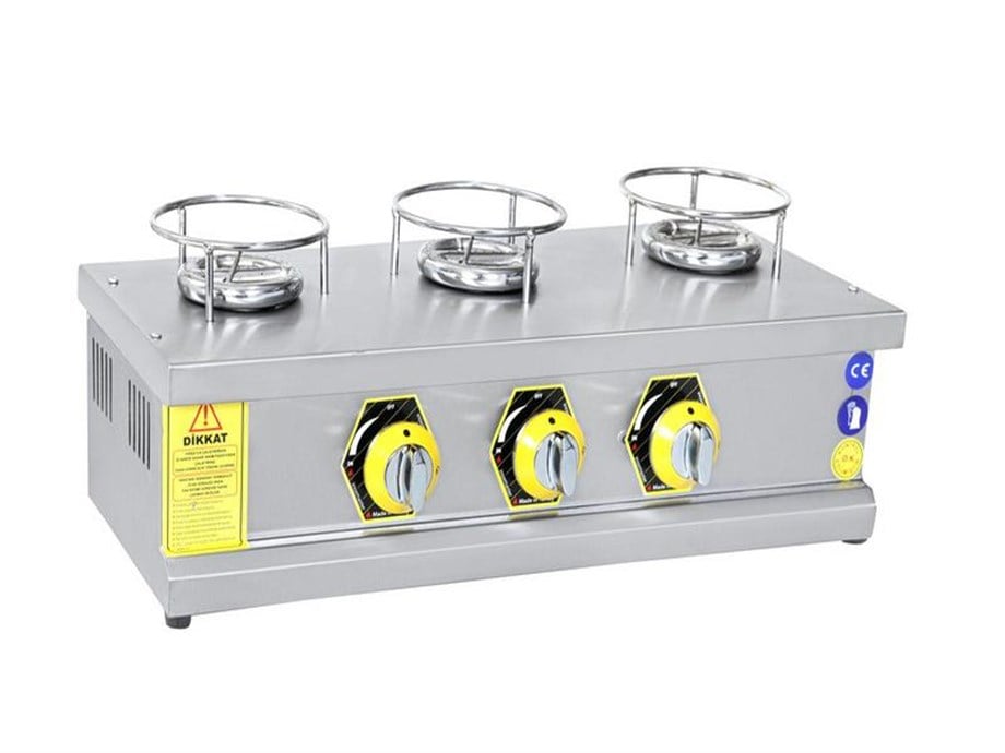 İnox Master 3'Lü Künefe Ocağı Gazlı / Lpg İMR-KNFOGT-3
