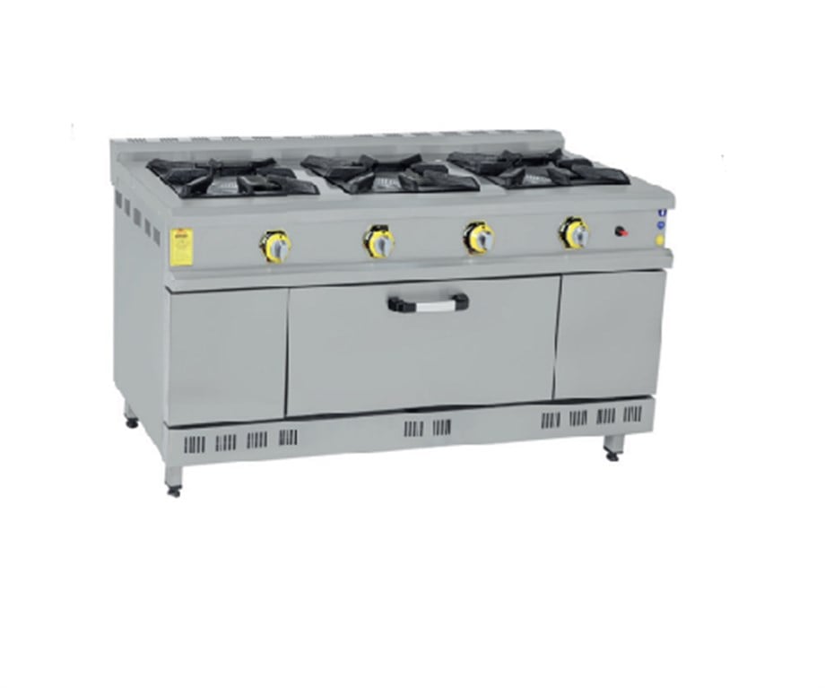 İnox Master 3'Lü Kuzine Gazlı 150X60X85 cm İMR-KOG-1560