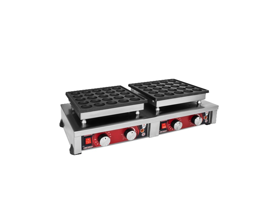 Mars Yuvarlak Bubble Waffle Makinesi Çiftli, Kapaksız MWB-04