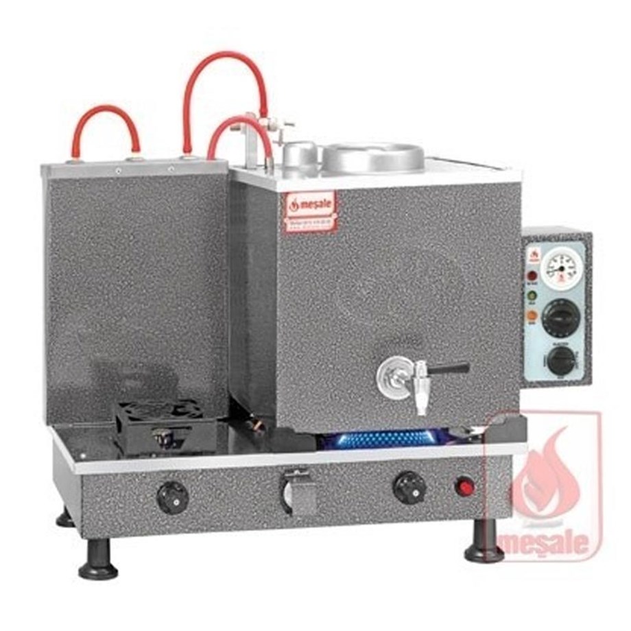 Meşale 1 Demlikli Chromat Turbo Max Full Otomatik Elektrik-Ng-Lpg Çay Kazanı CHTFO1