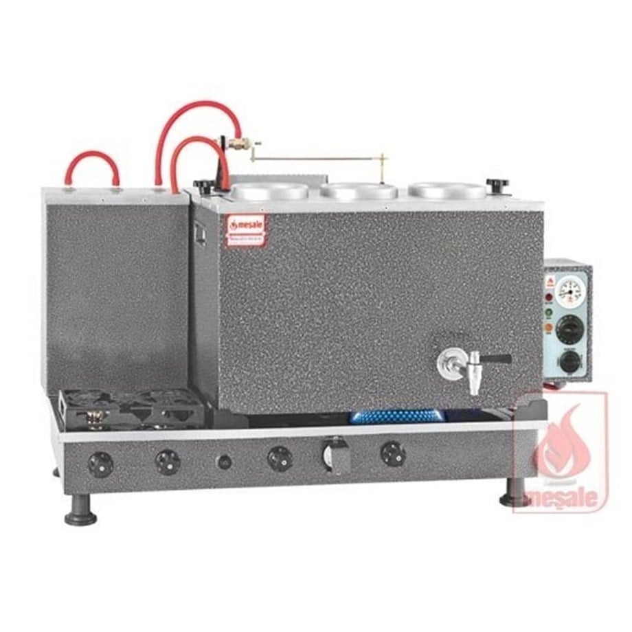 Meşale 3 Demlikli Choramat Turbo Max Full Otomatik Elektrik-Ng-Lpg Çay Kazanı CHTFO3