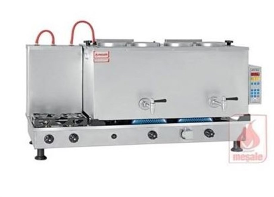 Meşale 4 Demlikli Inox Akıllı Full Otomatik Elektrik-Ng-Lpg Çay Kazanı INAFO4