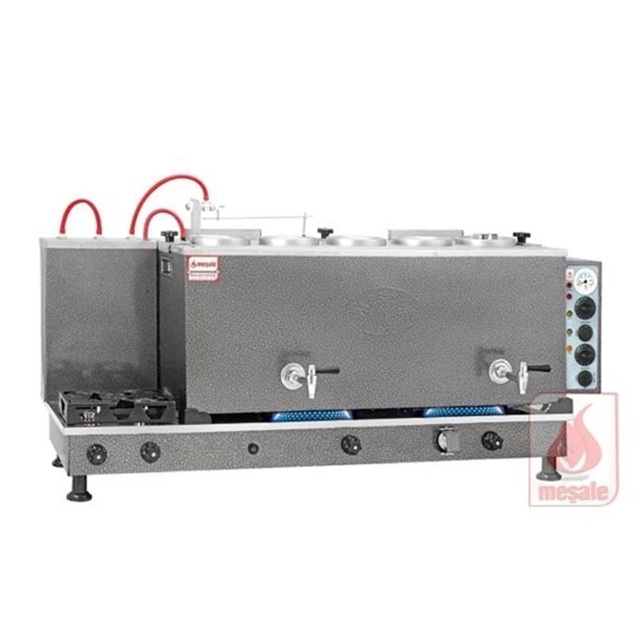Meşale 5 Demlikli Chromat Turbo Max Full Otomatik Elektrik-Ng-Lpg Çay Kazanı CHTFO5