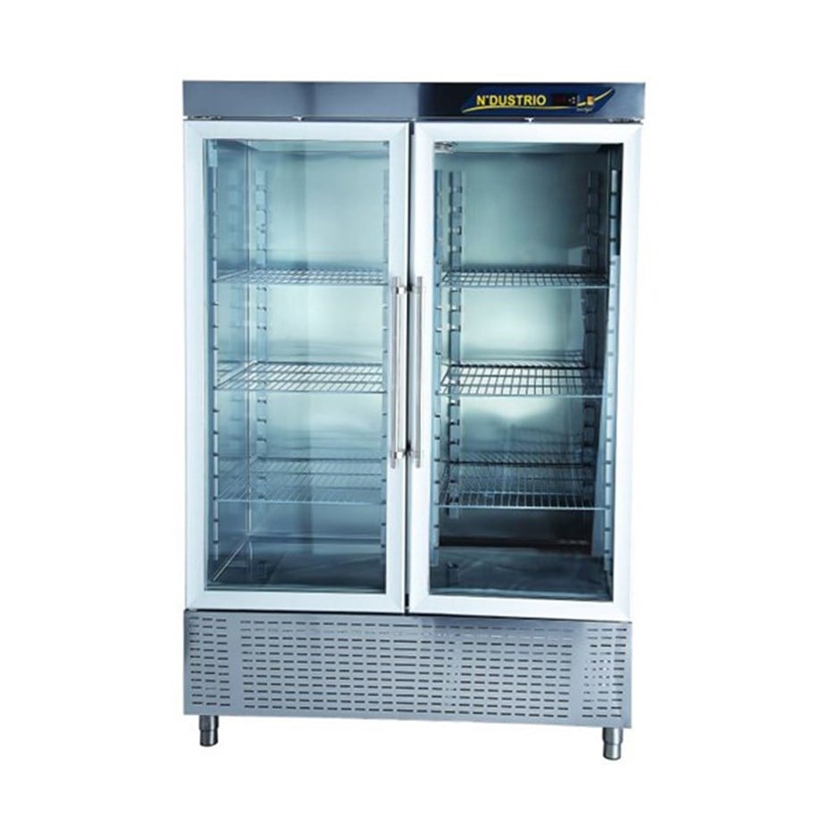 Ndustrio 2 Tam Cam Kapılı Dik Tip Buzdolabı Snack CPS-202-GD