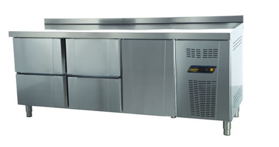Ndustrio Tezgah Tip Gastronorm Buzdolabı 4 Çekmeceli + 1 Kapılı TPG-73-4D