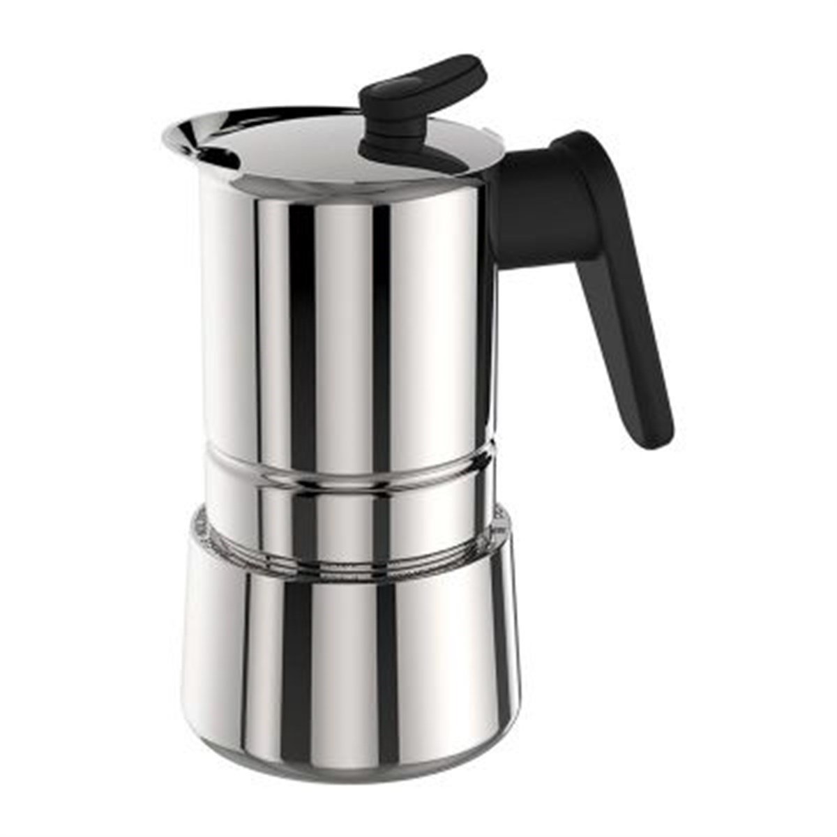 Pedrini Moka Pot Paslanmaz Çelik 02CF037-4 CUPS