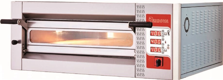 Rinnova Elektrikli Pizza Fırını 4x30 cm Pizza Kapasiteli Dijital 62x62 cm E4301 
