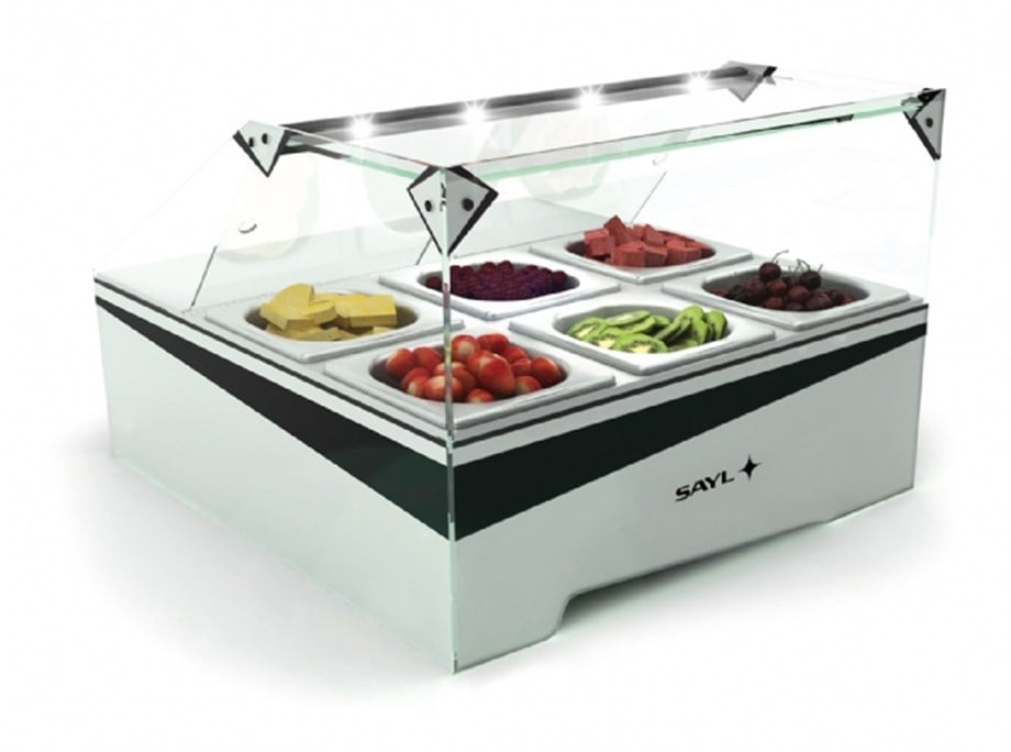 Sayl Topping Box Soğuk Teşhir Dolabı 8 GN 1/6 Kapasiteli Topping Box Line-TBT