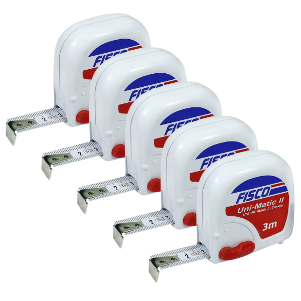 Fisco Uni-Matic II UM3M 3 Metre Şerit Metre  5'li Paket Şerit Metrebrand> zoofarm