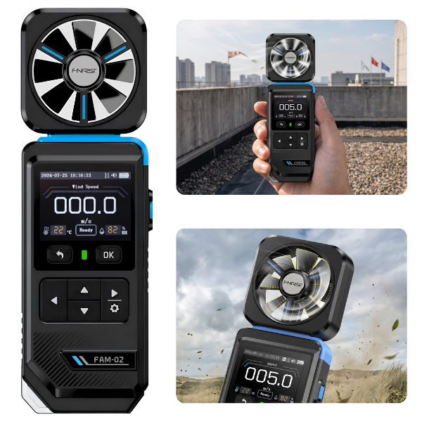 FNIRSI FAM-02 Rüzgar Hızı Sıcaklık ve Nem Ölçer Anemometre Rüzgar Hızı Ölçerbrand> zoofarm
