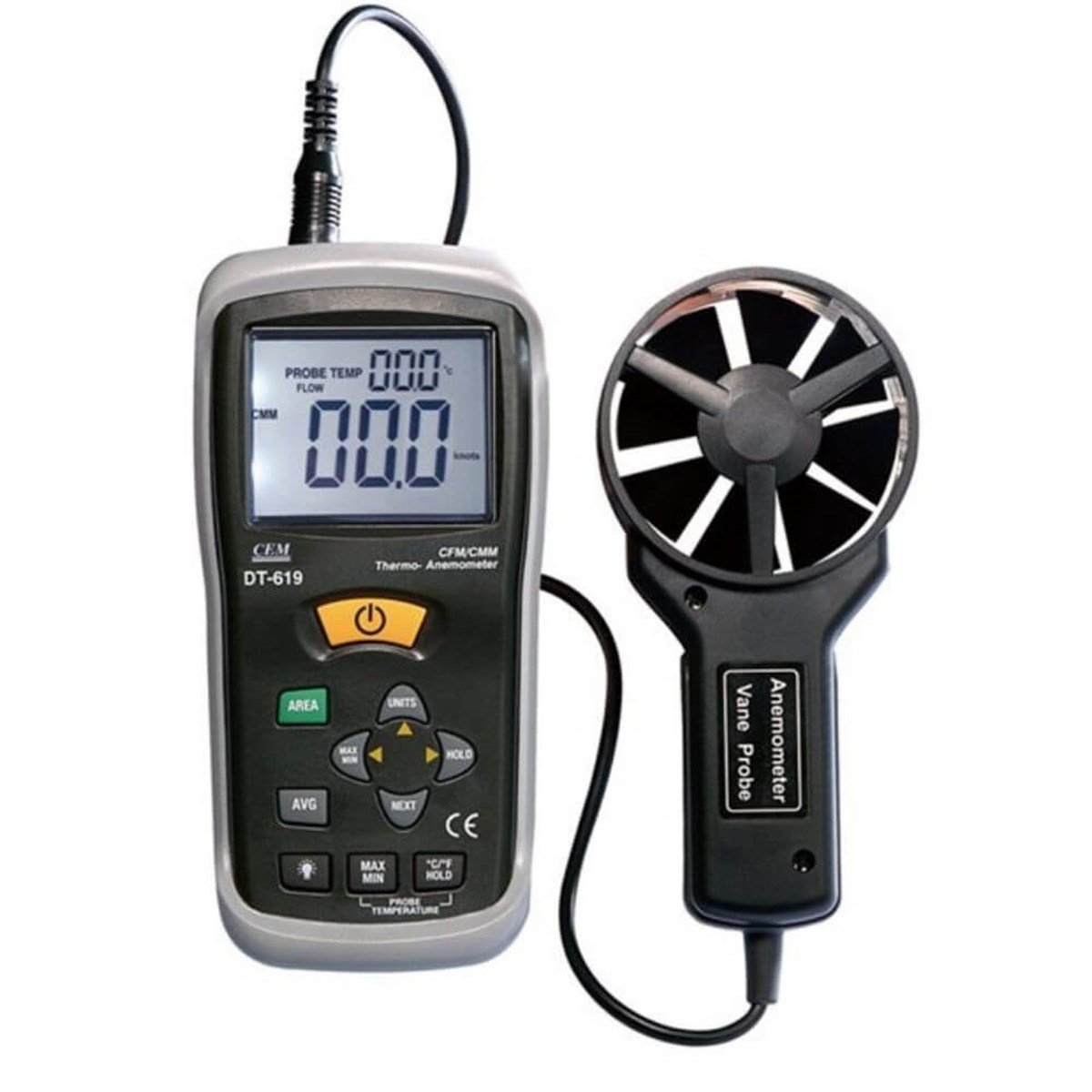 CEM DT619 Rüzgar Hızı ve Hava Debi Ölçer