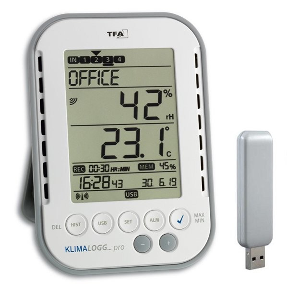 TFA 30.3039 Klimalogg Pro Sıcaklık ve Nem Kayıt Cihazı