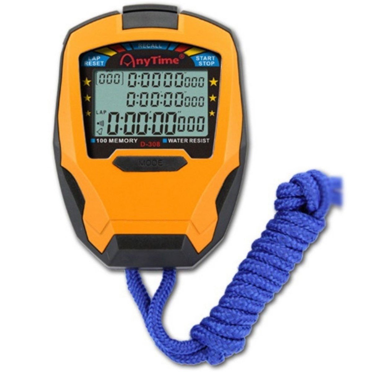 D308 Profesyonel 100 Lap Hafızalı Kronometre