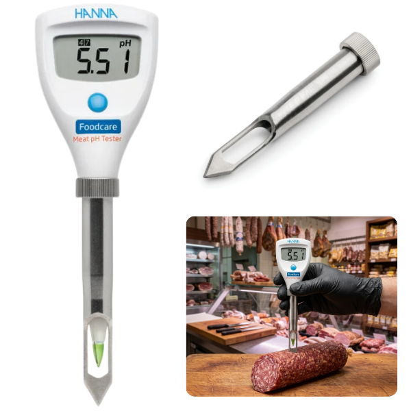 Hanna HI981045 Çelik Bıçaklı Et pH Test Cihazı Ph Ölçerbrand> zoofarm