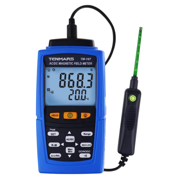 Tenmars TM-197 Dijital Gaussmetre | AC/DC Manyetik Alan Ölçer | 30.000 Gauss Gaussmetrebrand> zoofarm