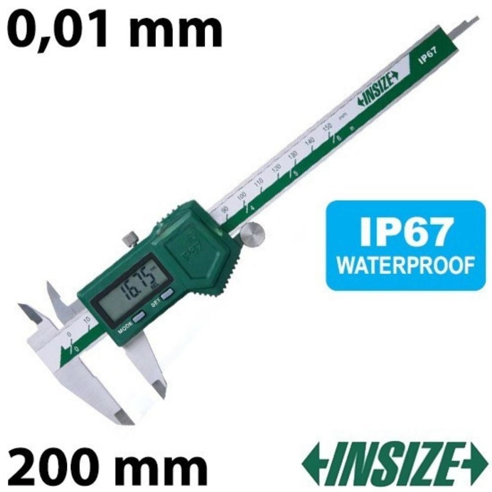 İnsize 1118-200B IP67 Dijital Kumpas 0-200mm Kumpaslarbrand> zoofarm